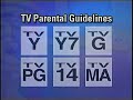 Tv parental guidelines  know the ratings 1997 usa