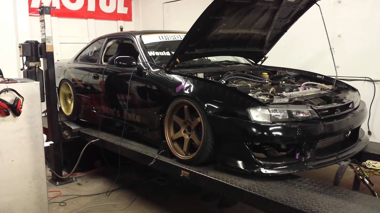 240sx s14 RB25 Neo HX35 Dyno Pull YouTube