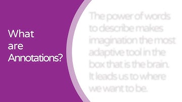 What are Annotations and how are they used?