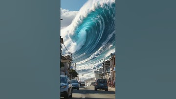 How the Town Escaped the Devastating Tidal Wave! #scaryocean #scaryocean #tidalwave