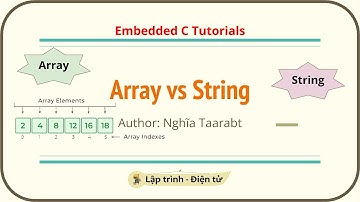 [C] Array (Mảng) và String (Chuỗi) trong ngôn ngữ lập trình C | Embedded C