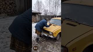 Бабка ХАЛК против Жигулей 💥 — зимний бой за запуск двигателя #нейровидео #DrZ