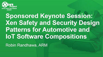 Sponsored Keynote Session: Xen Safety and Security Design Patterns for Automotive... Robin Randhawa