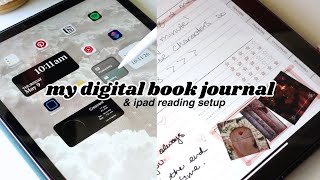 my ipad setup for reading & book journaling ☁️📖🤍 goodnotes app & my digital reading journal