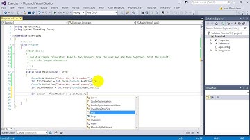 Learn C# for beginners: 11 -  Exercise 1