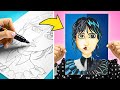 ✨Eine Zeichnung in 2 verschiedenen Stilen || Wednesday Zeichen-Tutorial!