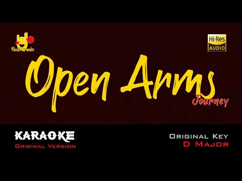 OPEN ARMS - KARAOKE ORIGINAL Key ( D Major ) 