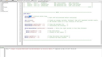 VEX Quad Encoders to Move a Distance