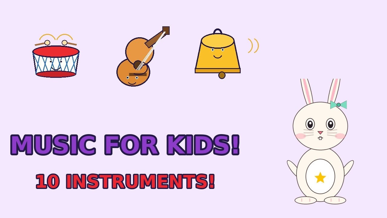 Youtube Musical Instruments Musical Instruments for Kids | Learn Instruments with Toli โ Drum ...
