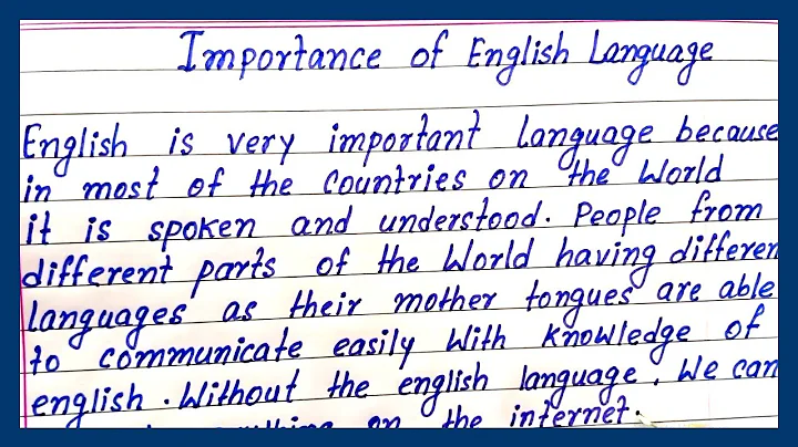 importance of english language | write essay on importance of english language | easy &  short essay - DayDayNews