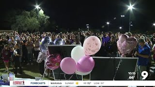 'I miss her terribly': Candlelight vigil held in honor of 3-year-old girl killed in car crash