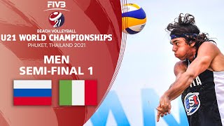 RUS vs. ITA - Full Men's Semi-Final | U21 Beach Volleyball World Champs 2021