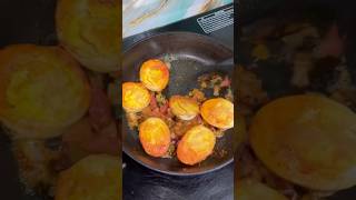 Egg fry || boiled egg fry #shots #food #cooking