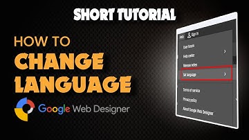 How to change language in google web designer 2024 | Skill Wave