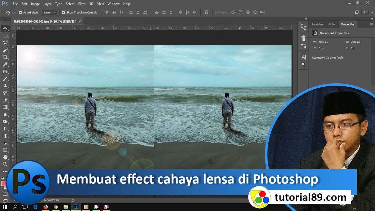 Cara Membuat Efek Cahaya Lensa Pada Photo Dengan Photoshop YouTube