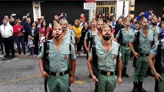 Desfile legionarios Semana Santa Málaga 2019.  Calle carretería