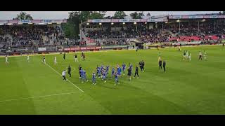 SV Sandhausen - Hansa Rostock 1:2 ( Siegesfeier mlt der Mannschaft )