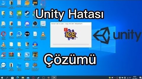 2 Dakikada Unity Hatası Çözümü 2022
