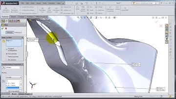 042 SolidWorks 2014 Tutorial  Variable Edge Fillet