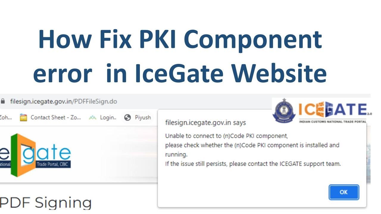 Error Fix- Unable to connect to (n)Code PKI component - YouTube