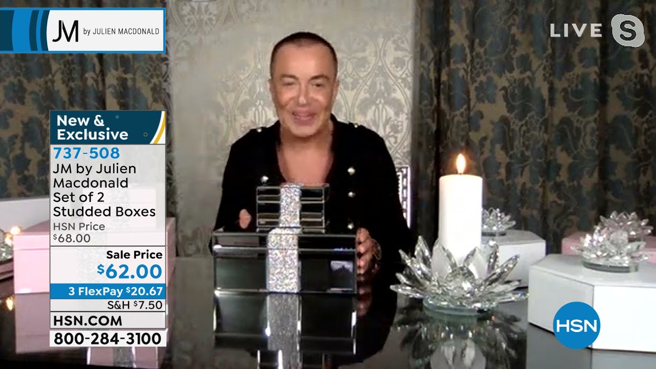 julien macdonald mirrored jewellery box