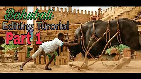 Kinemaster editing Tutorial PART1 /Beginning bhallaladeva bull fight scene