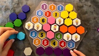 ASMR - Let’s complete a Bee Wooden Puzzle - Clicky Whispers