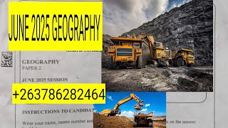 GEOGRAPHY JUNE 2025 PAPER 2 NUMBER 5 AND 6 screenshot 2