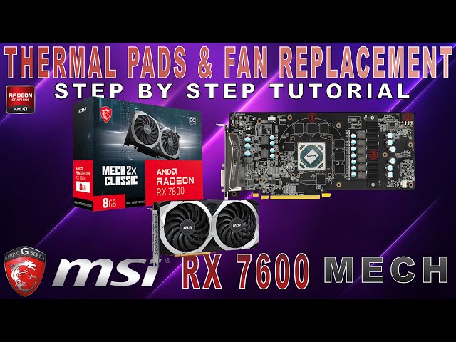 THERMAL PAD SIZES ON MSI – Radeon RX 6700 XT GAMING X 12G –