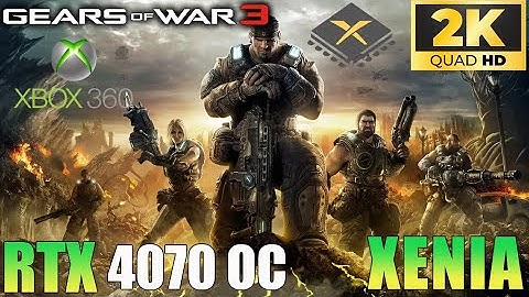 Gears of War 3 | Xenia Emulator  | RTX 4070 | 2K | Performance Test 2023
