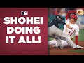 Shohei Ohtani goes 7 innings, allows 1 run, knocks in a run, steals a base, and scores!