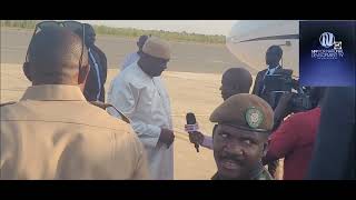 President Barrow departed from Banjul international Airport to Guinea Bissau