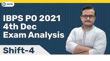 IBPS PO 2021 PRELIMS EXAM ANALYSIS | 4th DEC SHIFT-4 | IBPS PO 2021 PRE EXAM ANALYSIS & QUESTIONS