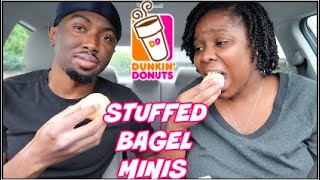 NEW Dunkin' Stuffed Bagel Minis 🥯 ‼️