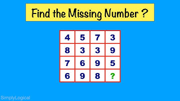 Find The Missing Number In the Table ? || 99% Fails To Answer || Missing Number Puzzle