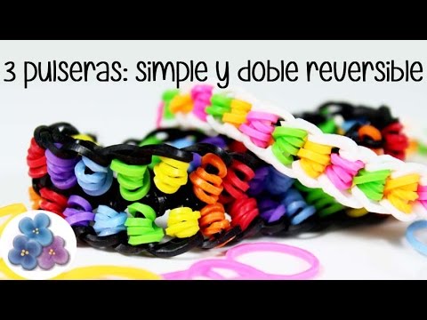 Como Hacer pulseras de Gomitas Tenza MUY FACIL Pulseras de Ligas  Manualidades Tutorial Pintura Facil 