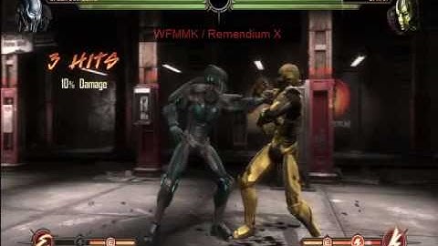 Cyber Sub Zero + Noob Saibot vs Cyrax + Sektor - Noob Saibot Second Fatality - Portal 2   Easter egg