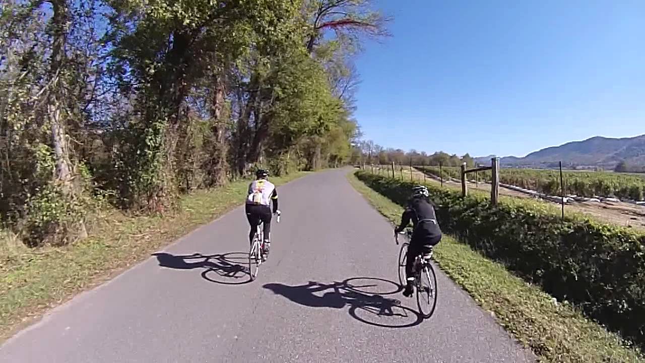Varinka and Brian cycling