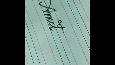 cursive writing Amit नामअमीत  #ytshort #cursive #shorts
