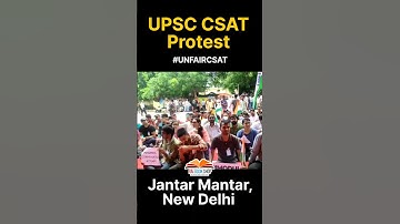 UPSC CSAT Protest Delhi #unfaircsat #upsc #csat