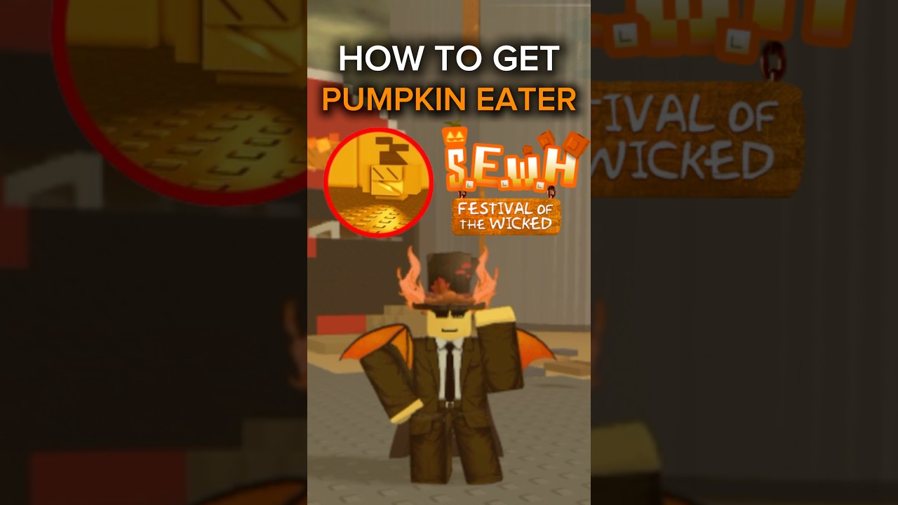 How to get PUMPKIN EATER Badge in SEWH Roblox! 