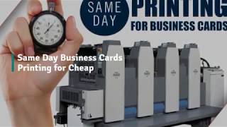 Same Day Business Cards Printing for Cheap
