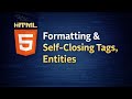 HTML పూర్తి బేసిక్స్ 🔥| Formatting Tags, Entities & Self Closing Tags (Telugu)#html #css #javascript