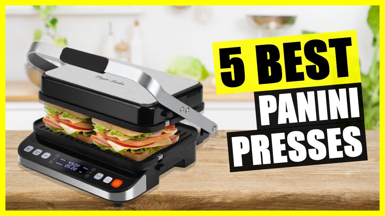 Ovente Electric Panini Press Grill Breakfast Sandwich Maker with Nonstick  Two-Sided Hot Plates, LED Lights