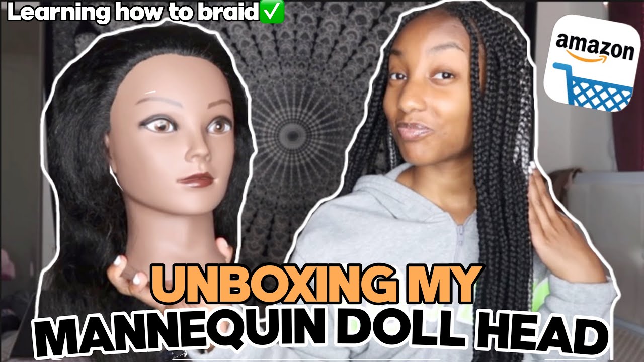 ISHOT Mannequin Head 100% Real Hair Doll Head Beauty School Hair
