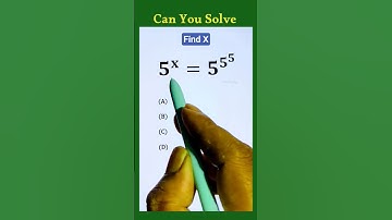 Can you solve this nice exponent math question with base 5 #shorts #maths #exponents