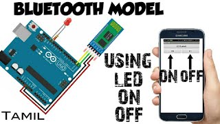 How to do Arduino Bluetooth using LED on off in Tamil | RICHU TECH