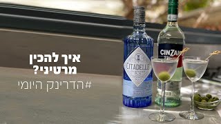 איך להכין קוקטייל מרטיני