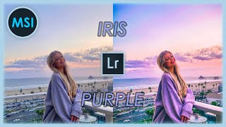 Lightroom Iris Purple Colorgrade Tutorial || Celebrity Loren Gray IG Photo Editing || MSI Editz || screenshot 4
