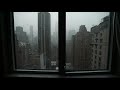 4K FAKE WINDOW : NEW YORK 🌧 MANHATTAN UNDER THE RAIN 🌧  😴 FOR PROJECTOR